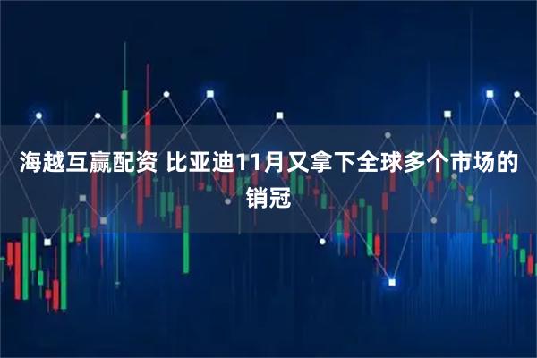 海越互赢配资 比亚迪11月又拿下全球多个市场的销冠