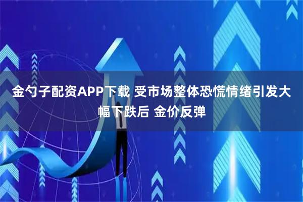 金勺子配资APP下载 受市场整体恐慌情绪引发大幅下跌后 金价反弹